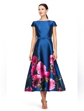 Kay Unger Ina Belted cocktail dress